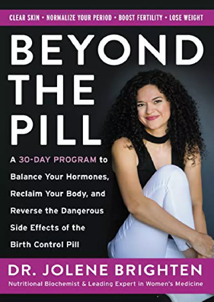 beyond the pill a 30 day program to balance your