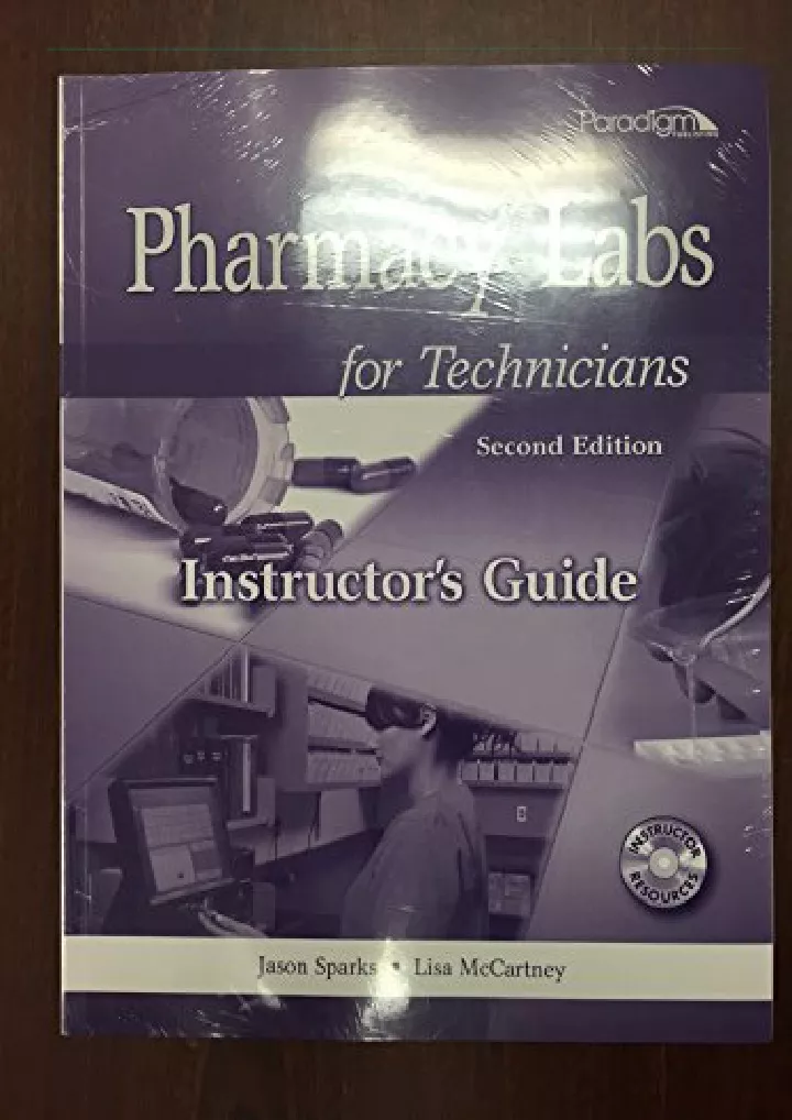 pharmacy labs for technicians text with