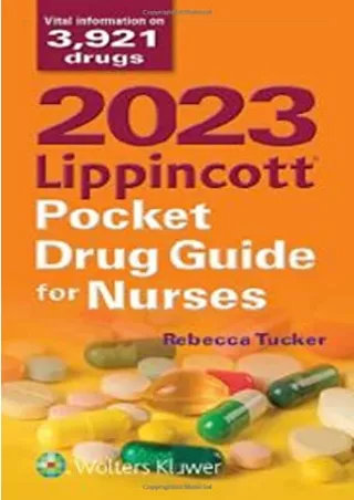 [PDF] DOWNLOAD EBOOK 2023 Lippincott Pocket Drug Guide for Nurses bestseller
