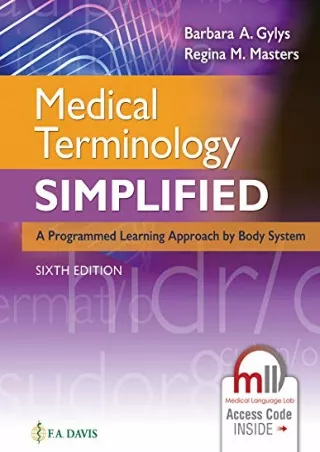 [PDF] READ Free Medical Terminology Simplified: A Programmed Learning Approach b