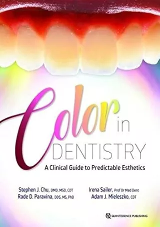 PDF/READ Color in Dentistry: A Clinical Guide to Predictable Esthetics read