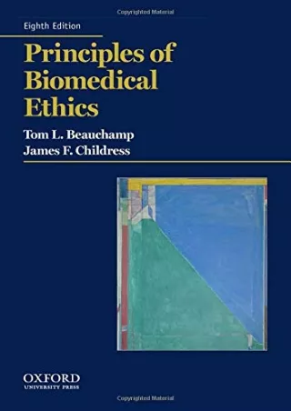 [PDF] DOWNLOAD FREE Principles of Biomedical Ethics ebooks