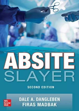 PDF KINDLE DOWNLOAD ABSITE Slayer, 2nd Edition full