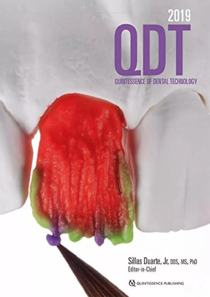 quintessence of dental technology qdt 2019