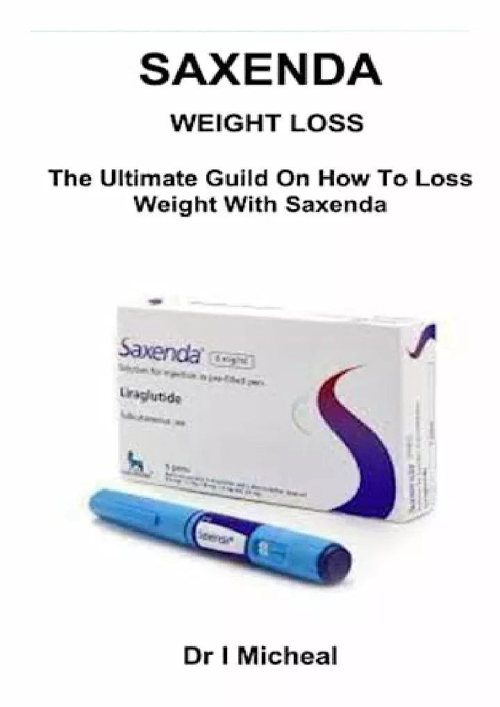 saxenda weight loss the ultimate guild