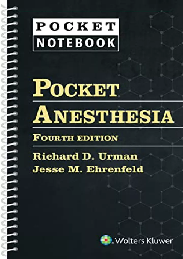 lww pocket anesthesia pocket notebook download