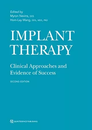 PDF/READ Implant Therapy: Clinical Approaches and Evidence of Success ipad