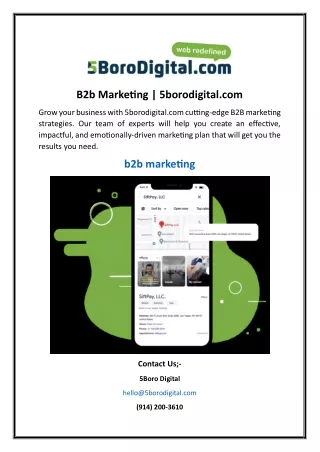 b2b marketing 5borodigital com