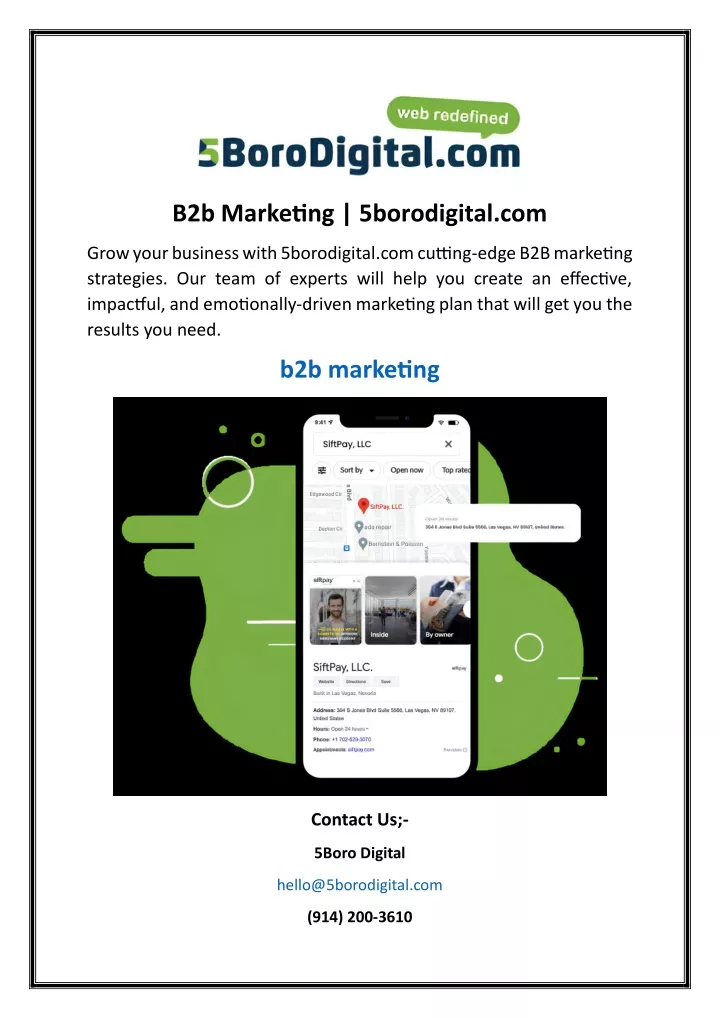 b2b marketing 5borodigital com