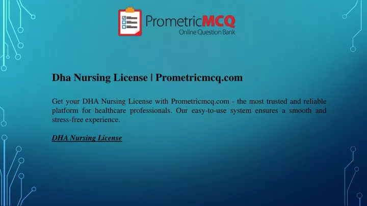 dha nursing license prometricmcq com get your