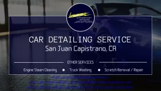 Car Detailing Service San Juan Capistrano, CA