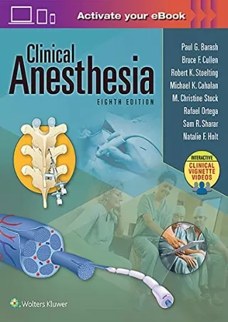 READ [PDF] Clinical Anesthesia, 8e: Print   Ebook with Multimedia