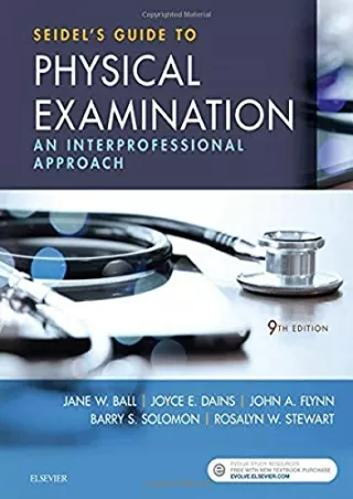 Download Book [PDF] Seidel's Guide to Physical Examination: An Interprofessional Approach
