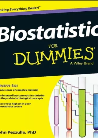 [READ DOWNLOAD] Biostatistics For Dummies