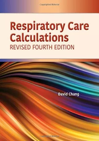 get [PDF] Download Respiratory Care Calculations Revised