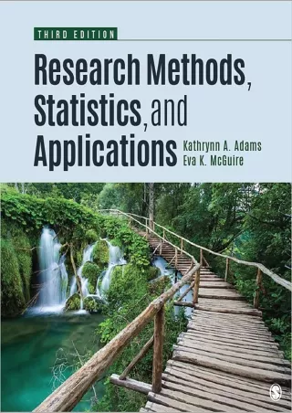 READ [PDF] Research Methods, Statistics, and Applications