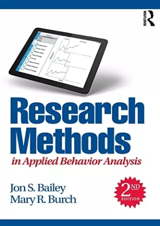 Download Book [PDF] Research Methods in Applied Behavior Analysis