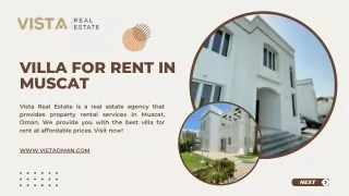 Villa for Rent in Muscat