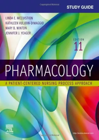 DOWNLOAD/PDF Study Guide for Pharmacology: A Patient-Centered Nursing Process Approach