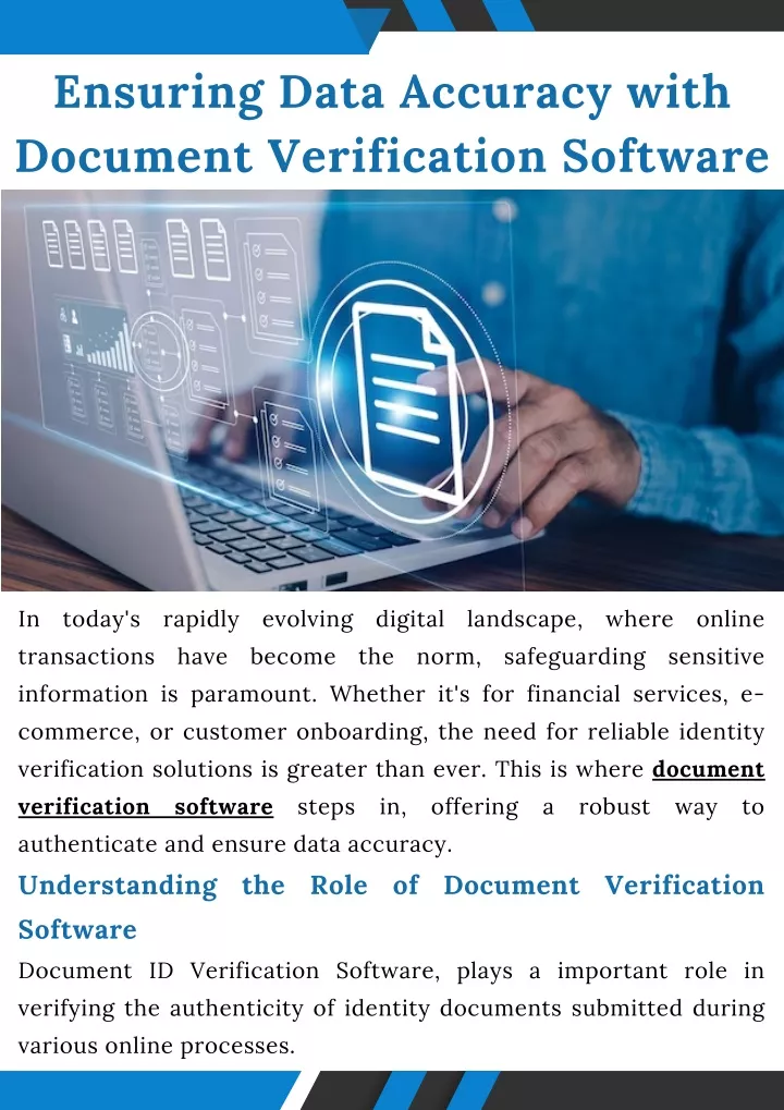 ensuring data accuracy with document verification