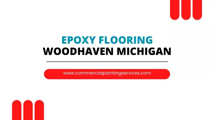 epoxy flooring woodhaven michigan