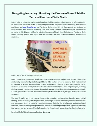 navigating numeracy unveiling the essence