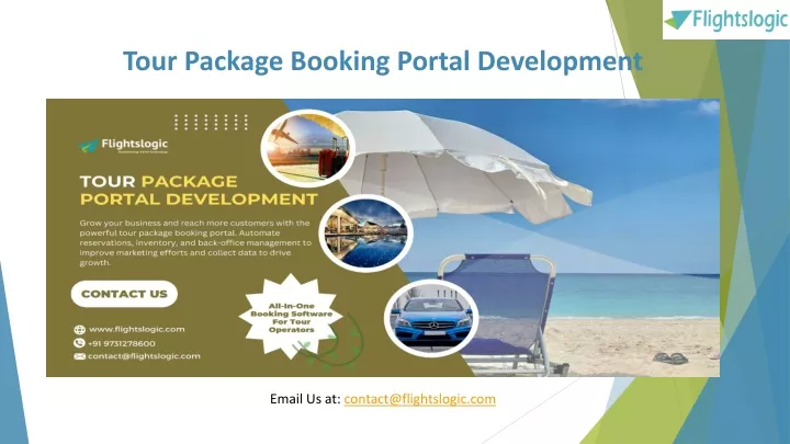 tour package booking portal development