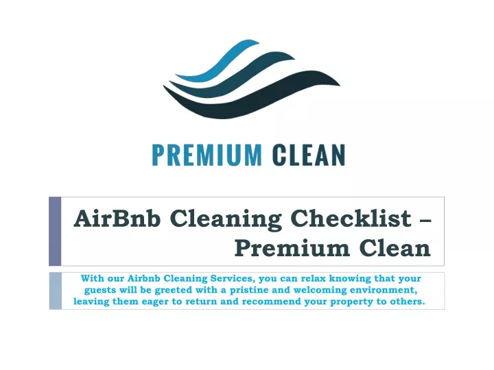 airbnb cleaning checklist premium clean