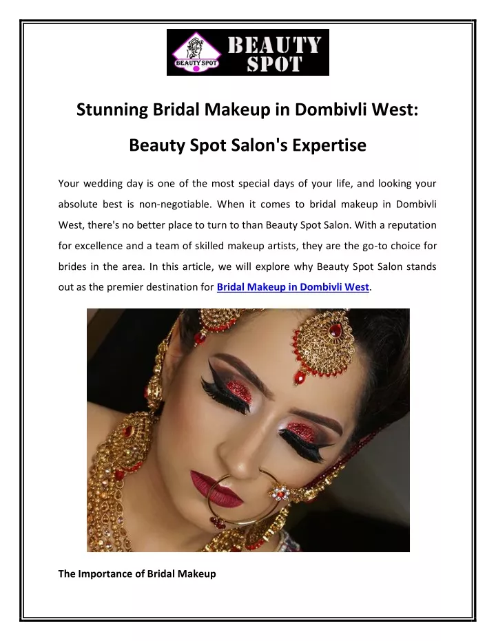 stunning bridal makeup in dombivli west