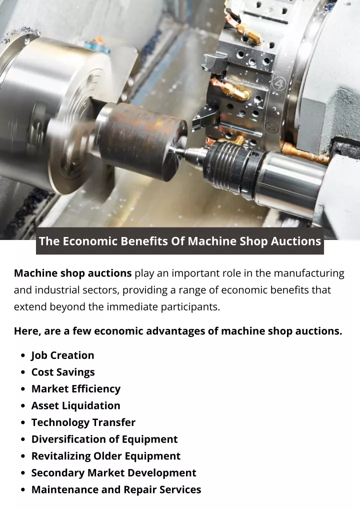 the economic benefits of machine shop auctions