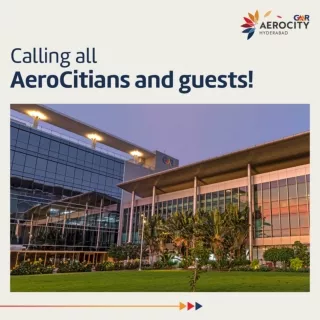 Experience a range of amenities at Business Park, AeroCity Hyderabad
