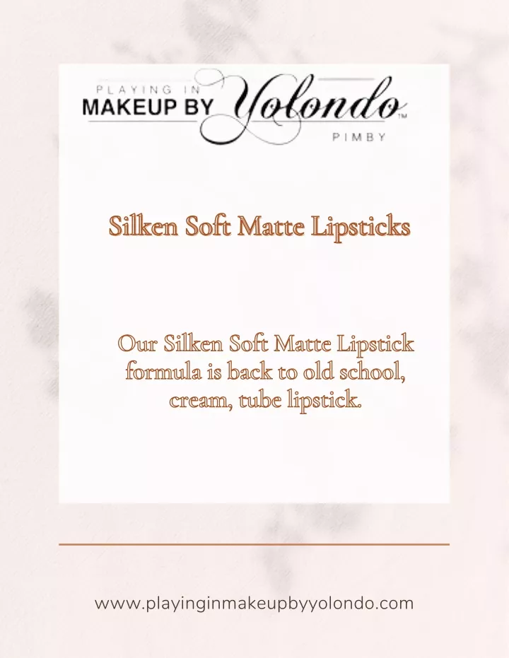 silken soft matte lipsticks silken soft matte