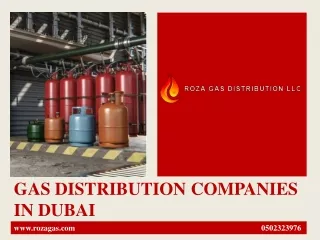 GAS DISTRIBUTION COMPANIES  IN DUBAI pptx