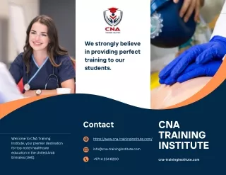 Welcome to CNA Training Institute, your premier destination for top-notch healthcare education in the United Arab Emirat