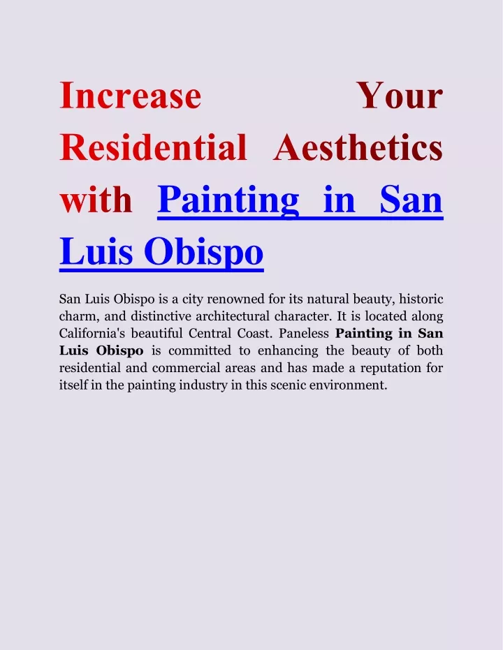 painting in san luis obispo