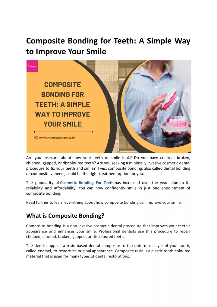 composite bonding for teeth a simple