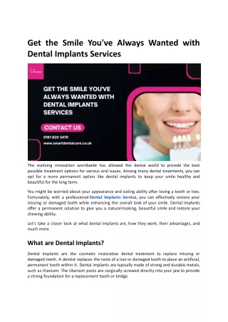 get the smile you ve always wanted with dental