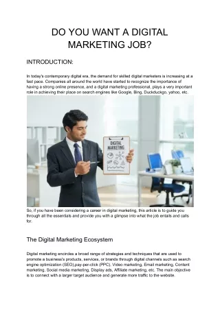 Digital Marketing Jobs: Your Gateway to a Thriving Career