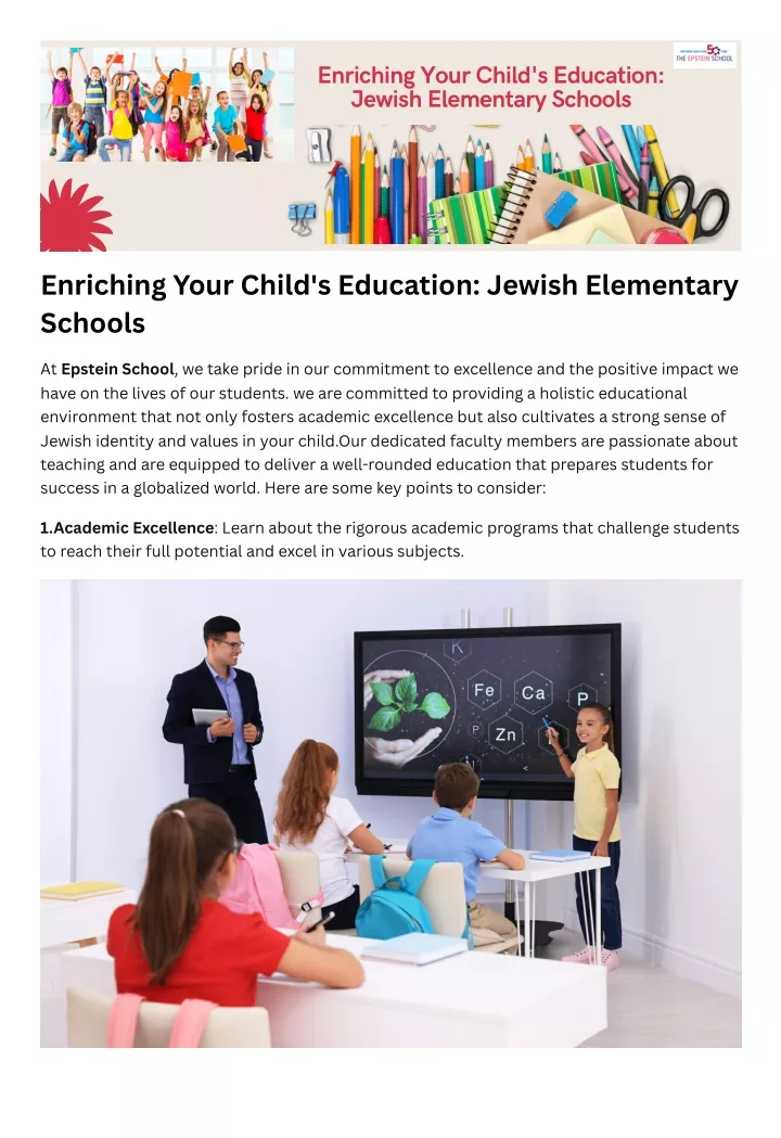 enriching your child s education jewish
