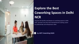 explore the best coworking spaces in delhi ncr