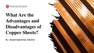 What Are the Advantages and Disadvantages of Copper Sheets?