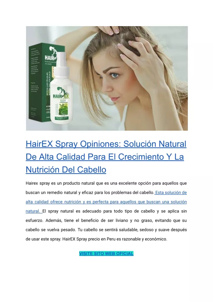 hairex spray opiniones soluci n natural de alta