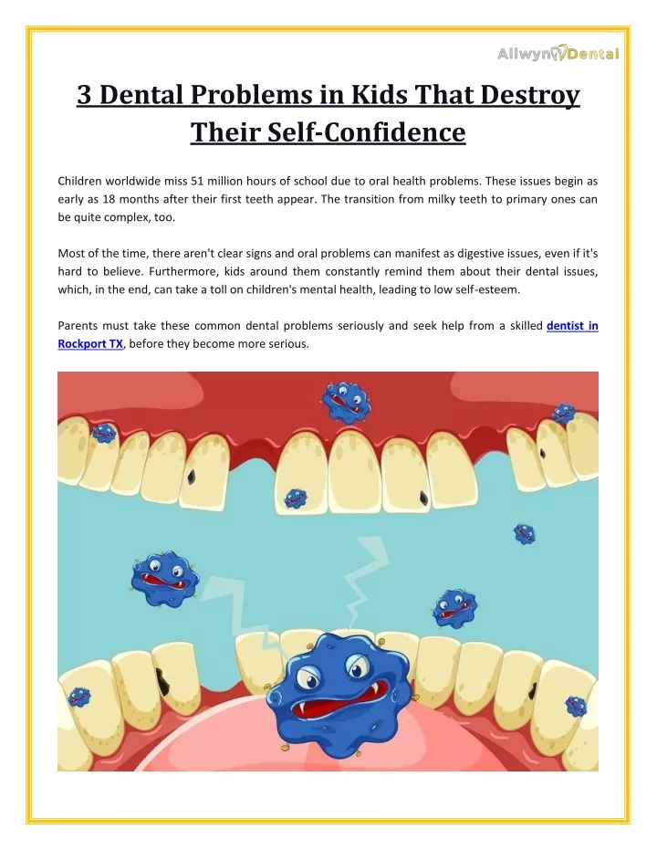 3 dental problems in kids that destroy their self