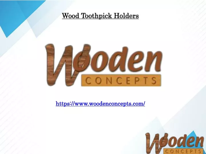 wood toothpick holders