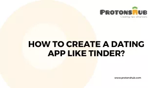 how to create a dating app like tinder