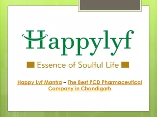 Best PCD Pharma Company in Chandigarh