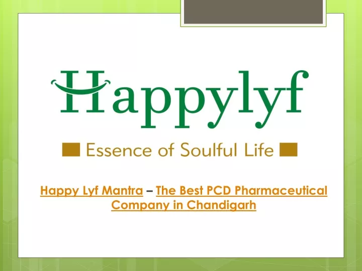 happy lyf mantra the best pcd pharmaceutical