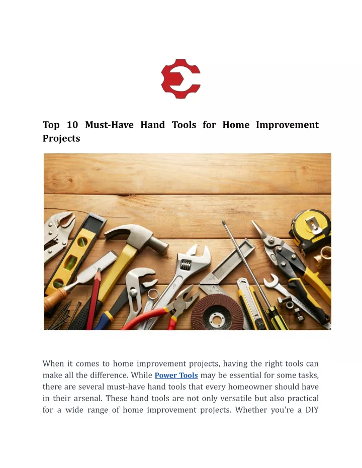 top 10 must have hand tools for home improvement