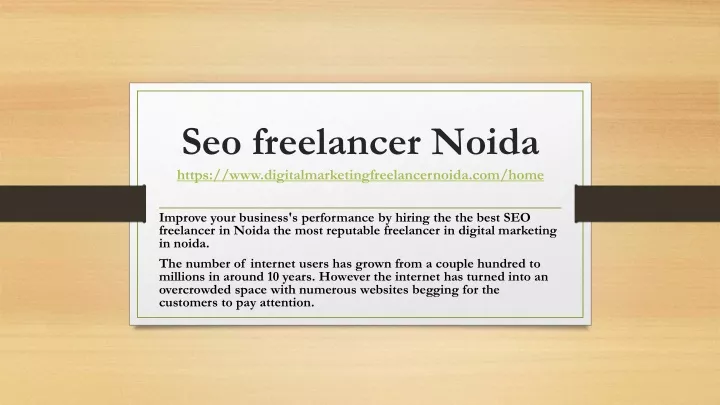 seo freelancer noida https