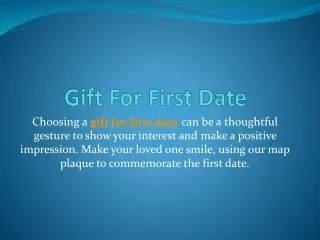 Gift For First Date